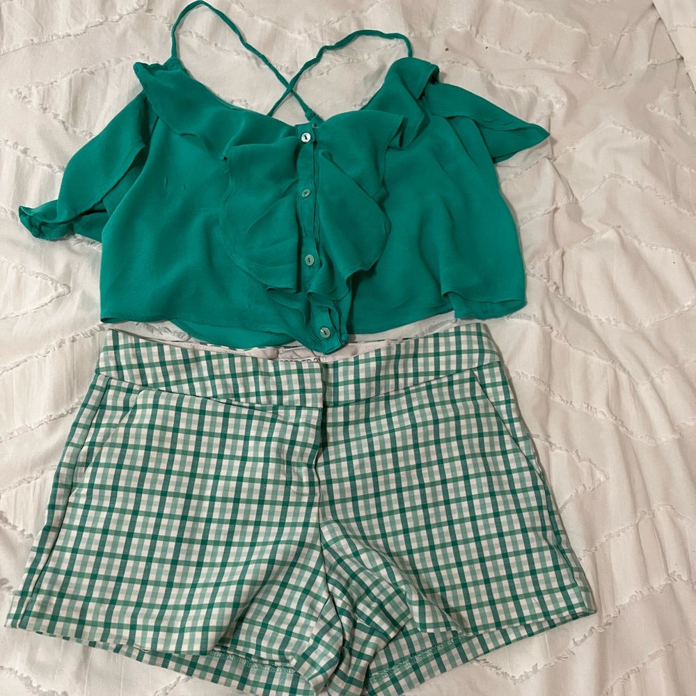 Top with  greens bottom